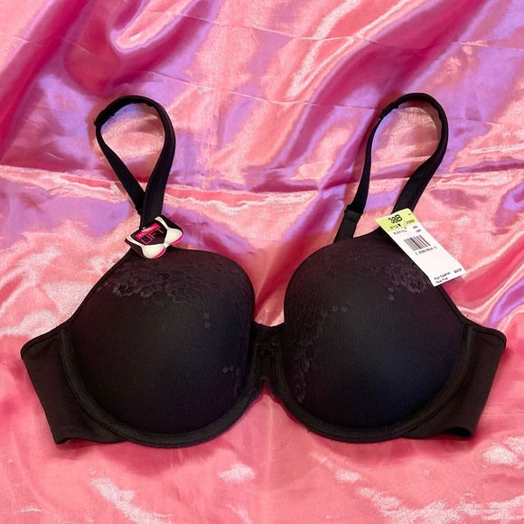 BALI Natural Lift Underwire Bra Black Size 38B NWT - Picture 1 of 6